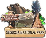 USA Sequoia National Park Magnet Fridge Magnet Wooden 3D Landmarks Travel Collectible Souvenirs Decoration Handmade California