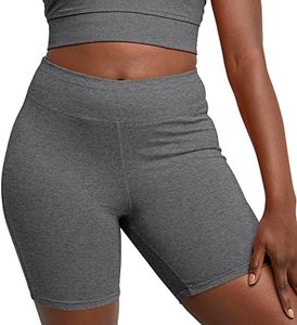 Hanes Women's Stretch Jersey Bike Short, Charcoal Heather, XX-Large