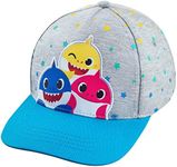 Nickelodeon Baby Shark Toddler Boys Baseball Cap - White with Stars - Ages 2-4 Years - Adjustable