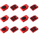 Heavy-Duty Furniture Moving Wheel Pads – Easy & Safe Slider Tool for Shifting Washing Machines, Fridge, Sofa & Wardrobes – Max Load 150KG/331LBS (Pack of 4, Only Wheel Pads) (12)