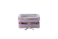 The Space Story Makeup Pouch Travel Toiletries Organizer Cosmetic Bags Portable Organizer Case Carry Pouch for Women (Lilac)