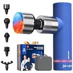 BOB AND BRAD A7 Pro Massage Gun with Heat and Cold Therapy, 11mm Amplitude Mini Massage Gun Deep Tissue Portable, 3200 RPM Professional Quiet Muscle Massager Gun for Pain Relief, Gift for Dad Mom