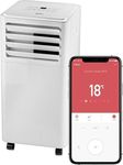 Igenix IG9909WIFI 3-in-1 Portable Smart Air Conditioner with Amazon Alexa, Control via Smart Home App, Cooling & Dehumidifying Functions, Self-Evaporating, White