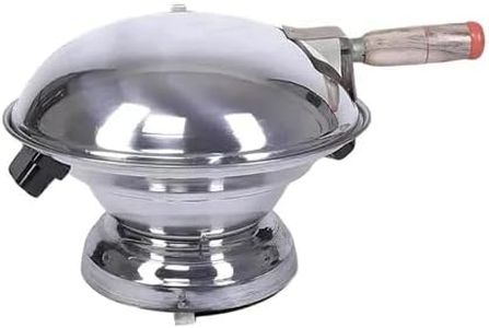 K.U.H.A. Aluminum Gas Tandoor Bati Maker Oven (34x34x26 cm) | Silver Barbecue Grill & Roaster | Multipurpose Gas Oven for Roti, Naan, Pizza, Cake & Bati
