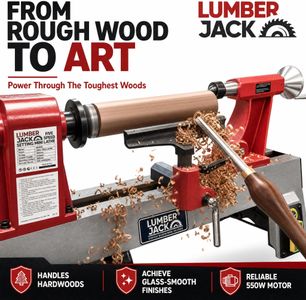 LUMBER JACK Mini Wood Lathe – Compact Benchtop Turning Tool