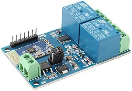 JESSINIE 12V Dual Way Bluetooth Relay Module 12V 10A Wireless Smart Relay Module IoT Smart Home Phone APP Remote Control Switch