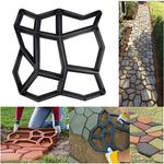 KIRFIZ DIY Plastic Walk Maker Concrete Molds/Path Maker Mold, Pathmate Stones Mold Paving Pavement Concrete Mould Stepping Stones Paver Walk Way for Garden, Patio, Yard,Lawn