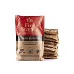 TIKI Brand Fire Starter | 10-Pack, Indoor/Outdoor Fire Starter, Wood Pellets, Outdoor Fire Pit Fire Starter, Indoor Fire Place Fire Starter, Easy Fire Starter, 15 x 11.88 x 9 inches, 122000768