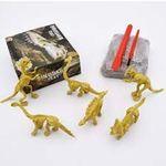 Crackles Dinosaur Fossil Excavation Archaeological Science STEM Toys Kit (Small Size) - Pack of 4 (Random Designs) for Return Gifts