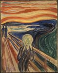 Tallenge The Scream by Edvard Munch- 10 Most Famous Paintings In The World Collection - Small Poster Paper (12 inches x 17 inches)