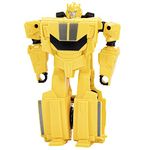 Transformers Toys EarthSpark 1-Step Flip Changer Bumblebee 10-cm Action Figure, Robot Toys for Ages 6 and Up