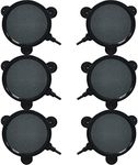 kathson 4.2-Inch Air Stone Disc Bubble Diffuser 6 PCS with Suction Cups Fish Tank Air Pump Round Dissolved Oxygen Airstone Decoration for Hydroponics Pond Aquarium Aquaponics