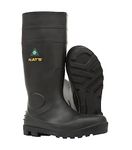 NAT'S 1645, Steel Toe PVC Rain Boots, Waterproof Work Boots, CSA & ASTM Certification, Black