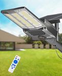 JAYNLT 8800W Solar Street Lights Outdoor, 6500K High Powered Commercial Parking Lot Lights Dusk to Dawn, Waterproof Solar Security Flood Lights with Remote for Yards, Driveways