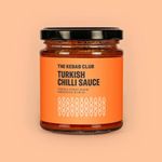 The Kebab Club Turkish Chilli Sauce | 100% Natural, No Preservatives | Authentic Spicy Sauce for Kebabs, Grilling & Dipping | 170g Jar