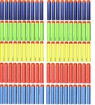 Mu&Nin 100 Pcs 7.2cm 5 Colours Foam Darts Compatible Bullets Box PacKing for Nerf N-strike Elite Series Blasters Toy Gun Target Games