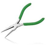 LEONTOOL Needle Nose Pliers Mini Pliers for Jewelry Beading Making Micro Precision Smooth Jaw Handcraft Repair Tool Pliers Small Professional Functional Hand Tool 5 Inches