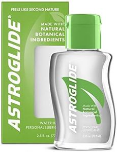 Astroglide Natural Feel Liquid, Long-Lasting For Couples and Solo, Toy-Safe, Water Based For Easy Clean-Up, Travel-Friendly Size, 75ml