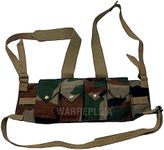 warrepplica Rhodesian Fereday & Sons Chest Rig FAL/G3/M14 Bush War/20rd .308/7.62x51mm 4 Magazine Pouch Tactical Chest Rig in Black Color