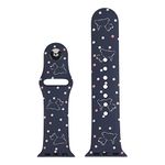 RADLEY Ladies Orchard Way Deep Blue Printed Dog Silicone Apple Watch Strap 38mm 40mm 41mm RYS-A01P