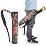 Archery Quiver Arrows Back Quivers Adjustable Waist Side Clip Holder Bag Carry Bags,for Youth Adults Target Practicing Outdoor