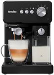 Breville Prima Latte One-Touch Espresso Maker | Auto Milk Frother | Coffee Machine for Cappuccinos, Lattes & More | 15 Bar Italian Pump | Black | VCF183