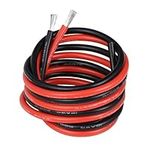 BNTECHGO 12 Gauge Silicone Wire Ultra Flexible 6 ft high temp 200 deg C 600V 12 AWG Silicone Wire 680 Strands of Tinned Copper Wire Stranded Wire Model Cable Black and Red Each Color 3 ft