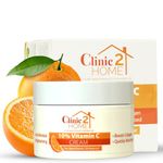 Clinic2Home Vitamin C Cream - Powerful 10% Vit C Face Cream for Dark Spots, Wrinkles & Fine Lines - Anti Aging, Collagen Boosting & Skin Brightening Pure Vitamin C Moisturiser for Face Skin Care