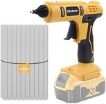Hot Glue Gun, Cordless Glue Gun, Full Size Hot Glue Gun for DeWalt 20V Lithium-Ion Battery with 20Pcs 0.43" Glue Sticks and Insulated Copper Nozzle, Hot Glue Gun Kit (Tool Only, Battery NOT Included)