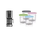 Ninja CREAMi Ice Cream Maker (NC301C) and 4 Pint Pack Bundle | Ice Cream, Gelato, Smoothie Bowl Maker