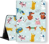 LI-LOVE Case for iPad 9th 8th 7th Generation 10.2 inch 2021 2020 2019 Release Slim Lightweight Protective Soft TPU Folio Stand Cover Cute Dog Smart Auto Wake Sleep Adjustable Angles Leather Case