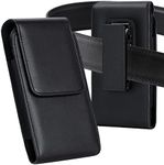 Vertical Premium PU Leather Holster Case Pouch with Rotating Belt Clip for iPhone 5/5S/5C