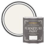 Rust-Oleum White Furniture Paint in Satin Finish - Chalk White 750ml