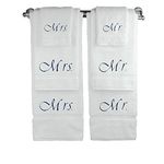 Bare Cotton Hotel & Spa Mrs and Mr Six Piece Towel Set Wedding Engagement