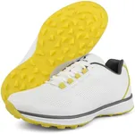 Zakey Golf Shoes Men Sipkeless Golf Wears for Male Golfers Sneakers Outdoor Walking Footwears (11.5,White)