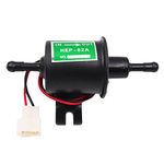 Tiardey 12V HEP-02A Gas Diesel Fuel Pump Inline Low Pressure Electric Fuel Pump - Black