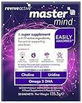 Mastermind Memory & Focus Super Supplement by Revive Active - Supports Brain & Cognitive Function in 1 Daily Sachet - Mental Performance with Omega 3 DHA, Vitamin B5, Uridine & Choline - 30 Day Supply