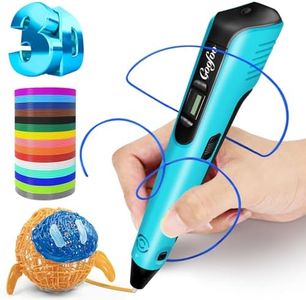 3D Pen for Kids, 3D Printing Pen Printer with 150ft PLA Filament Refills, 3-Dimensional Drawing Art Craft Kit, stylo Impression 3-D Crayon Pencil Doodler, Fun Gift for Boy Girl Teenager (NP100,Blue)