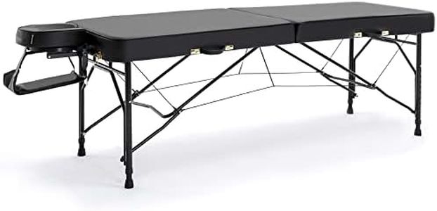 DR.LOMILOMI Lightweight Aluminum Portable Massage Table SPA Bed 301 - Nalani (Black)