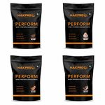 NAKPRO Perform Whey Protein Concentrate | 23g Protein, 5.05g BCAA per Serving | Muscle Recovery Workout Drink, Lean Muscle Growth (Flavour Combo Choco, 2 Kg)