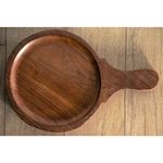 EIFFELS CRAFTS Wooden || Pizza pan || Pizza Serving Tray || Pizza Plate || Pizza Platter || for Kitchen, Home Dinning, Café, Restaurants in SHEESHAM Wood 12INCH Large