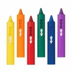 Pack of 6 Baby Bath Crayons Non Toxic Skin Safe Educational Fun Toy, Make Bath Time Fun, Easy Washable Wipe Clean, Draw in the Tub Drawing Writing Develop Creativity and Imagination, Scribble on Tiles