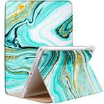 DuraSafe Cases for iPad 10.5 Inch Air 3rd Gen [ PRO 10.5 Air 3 ] 2017/2019 A1701 A2152 A2123 MUUL2HN/A MUUK2HN/A MQDX2HN/A Printed Cover AirCushion Corner Extra Shock Protection - Aqua Marble