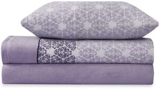 Paula Home Juego Sábanas Coralina 3 Piezas Invierno, Polar Franela Térmica 240Gr/M² Incluye Bajera Ajustable +30cm, Encimera y Funda Almohada. (Malva 135x190/200+30cm para Cama de 135)