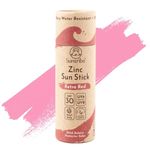 Suntribe Natural Mineral Zinc Sun Stick SPF 30-30 g, Retro Red, Organic - 100% Natural, Reef Safe, Mineral UV-Filter - Very Water Resistant, Zero Waste - Winner Beauty Shortlist Awards 2022