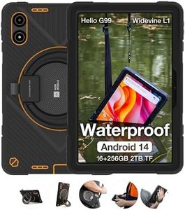 AGM Rugged Tablet, 11" Android Tablet with MTK G99, 16GB RAM 256GB ROM 2TB TF, 90Hz FHD IPS Touchscreen 12H Battery, 4G LTE/5G WiFi, 50MP+8MP, IP68/IP69K Waterproof/Drop-Proof