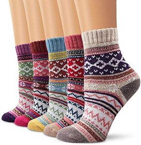 Moliker Lana Calcetines, Calcetines de mujer Calcetines de invierno Vintage Suave Calcetines calientes por invierno, Talla única
