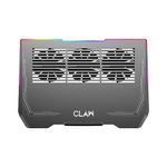 CLAW Frost K42 RGB Laptop Cooling Pad with 3 Motor Fans, 2 Adjustable Height | Black