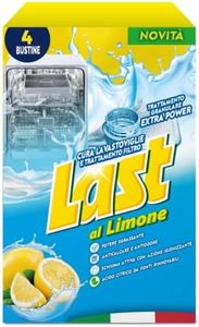 Last al Limone, Cura Lavastoviglie e Trattamento Filtro, Trattamento Granulare Extra Power, Potere Sgrassante, Anticalcare e Antiodore, Azione Igienizzante - 4 Bustine