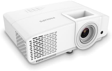 Philips, Propix 650, Professional Video Projector, DLP, Advanced Image Correction, 1280 x 800 Pixels, Lumens: 4000 ANSI, 2-Watt Internal Speakers, White